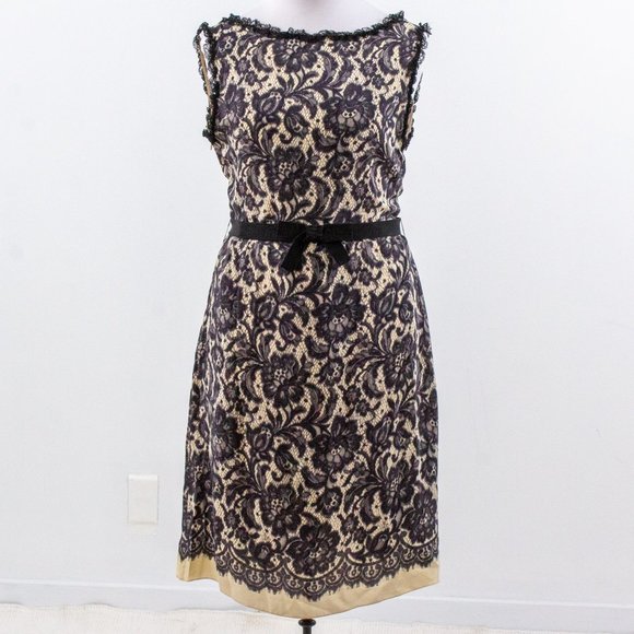 Moschino Dresses & Skirts - Moschino L Silk Reversible Lace Print Midi Dress